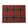 thumbnail image 2 of Pincandy Christmas Tartan Plaid Doormat 15.74 x 23.62 Inch Antiskid Entry Rug with Red & Green Classic Check Pattern for Indoor Outdoor Front Door, Porch & Hallway Holiday Decor, 2 of 6
