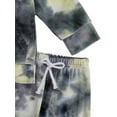 thumbnail image 4 of Emmababy Toddler Baby Boy Girl Tie Dye Outfit Hoodie Sweatshirt Top Jogger Pants, 4 of 4