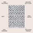 thumbnail image 3 of JONATHAN Y LONDON SHAG 5 x 8 Area Rug, Algaida Moroccan Diamond - Beige/Navy, SHG104B-5, 3 of 8
