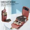 thumbnail image 3 of Dteck for iPhone 16 Crossbody Wallet Case, Card Holder Zipper Phone Case with Shoulder Strap, Durable Leather Purse for Women Compatible with iPhone 16 6.1 Inch 2024,Rosegold, 3 of 4