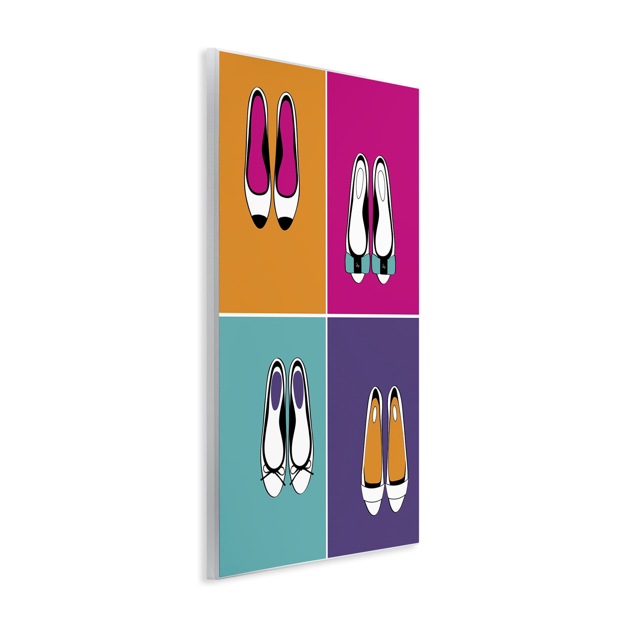 Stupell Industries Bold Pop Trendy Flats Wall Plaque Art, design by Martina Pavlova