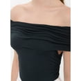 thumbnail image 5 of Off-Shoulder Ruched Bodycon Top, 5 of 5