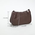 thumbnail image 3 of Bolsa vagabundo de moda para mujer de axila versátil con cadena Simple para regalo (marrón) Tmvgtek Para Estrenar, 3 of 9