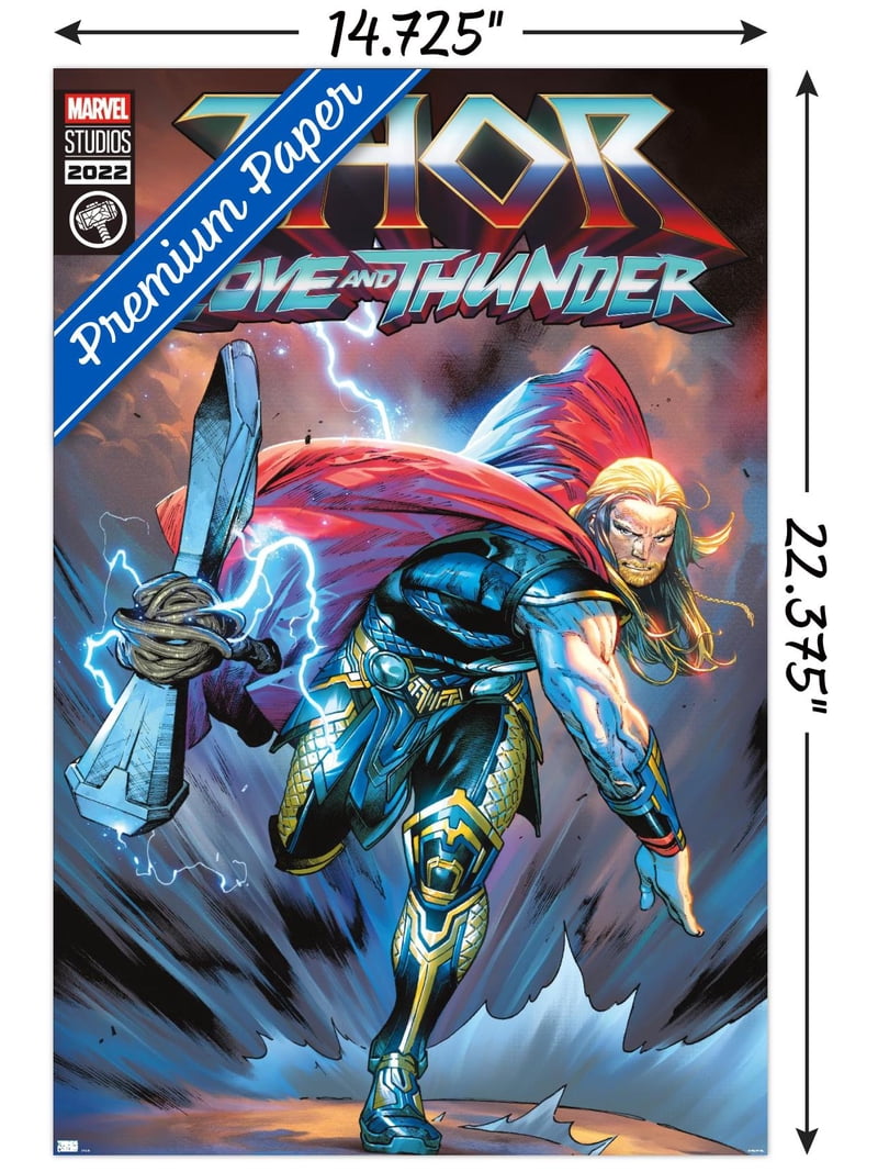 Marvel Thor: Love and Thunder - Thor Comic Wall Poster, 14.725