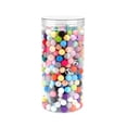 thumbnail image 1 of segolike 500Pcs Colorful Rubber Beads Charm Silicone Beads for Macrame Dangles Crafts, 1 of 9