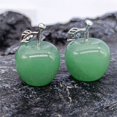 thumbnail image 2 of Adornos pequeños de manzana de 12 colores de jade de cristal, colores variados, regalo de Nochebuena para Navidad, 2 of 6