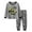 0-Dark Gray613, variant on WOYY Boys Sleepwear Set 2 Piece Excavator Print Cotton Long Sleeve Tshirt Pants Outfits, Sizes 3-4T