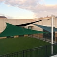 thumbnail image 4 of Sunshades Depot 5 x 5 x 5 Green Sun Shade Sail 180 GSM HDPE Equilateral Triangle Permeable Canopy Custom Size Available Commercial Standard, 4 of 5