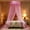 Pink, variant on Princess Bed Canopy with Lights Round Dome Bed Curtains Mosquito Net for King Queen Full Twin Size Bed(Round Canopy + Led Lights, Purple and White)