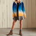 thumbnail image 2 of Lmnyox Fleece Lined Zip Up Hoodies for Women Fashion Casual Print Sweatshirt Jacket Fall Winter Outerwear, 2 of 7