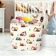 thumbnail image 2 of Yonrjhukm Collapsible Storage Basket, Waterproof Laundry Basket, Multi-Functional Toy and Sundries Organizer, Space-Saving Storage Bin with Leather Handles for Easy Transport, 2 of 6