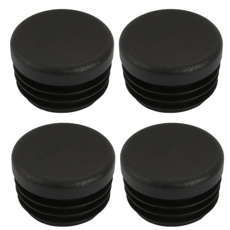 Unique Bargains 4Pcs Chair Table Leg Plastic Cap Round Tube Insert Fit 25mm Pipe Outer Dia