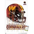 thumbnail image 1 of NFL Washington Commanders - Drip Helmet 22 Wall Poster, 14.725" x 22.375" Framed, 1 of 4