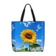 thumbnail image 1 of Fotbe Blue Sky Sunflower Bolsa Tote con Estampado para Mujer, Bolsos con Cremallera, Bolsa de Hombro Casual de Gran Capacidad con Bolsillos Internos, 1 of 7