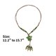 thumbnail image 3 of Ofertas Únicas 1 Pc Collar Bohemio Collar Largo de Suéter Ajustable Versátil con Perlas, Colgante Largo de Estrella de 12.2" a 15.7" Verde, 3 of 5