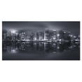thumbnail image 2 of Hong Kong Skyline Noir et Blanc - Impression sur Toile de Paysage Urbain, 2 of 3