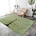 thumbnail image 3 of Washable Area Rug 8x10 ft Green Tree Leaves 3D Print Area Rug for Living Room Bedroom Kids Room Home Decor Carpet, Indoor Non-Slip Floor Rug Mat, Low Pile Rugs, 3 of 7