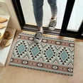 thumbnail image 2 of Brown Triangular Geometric Pattern Door Rugs,Washable Non Slip Door Mats Indoor,Decorative Door Mats,Entry Mat Indoor for Entrance,Bedroom,Kitchen,Bathroom,16"x24", 2 of 6