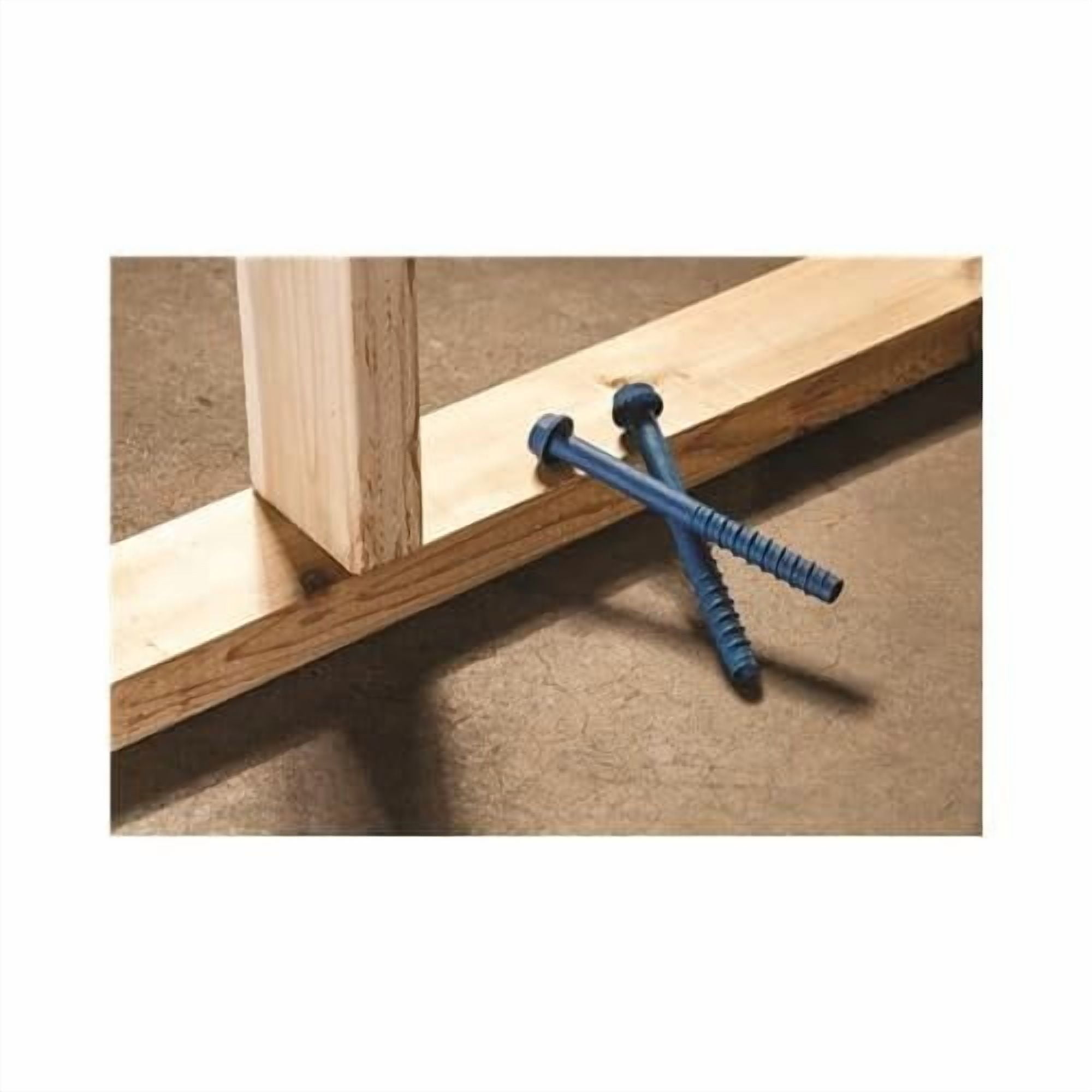ITW Brands Tapcon 3/8 in. Dia. x 4 in. L Steel Hex Head Concrete Screw Anchor 10 pk — Construction & DIY Use, Standard Hardware Spec