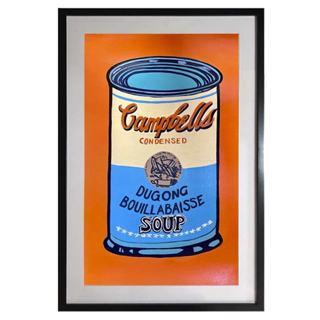 Cuadro de decorativo pintado 100% a mano colección MilleniArt enmarcado con madera y vidrio