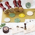 thumbnail image 2 of 6pcs Wax Seal Stamp Heads with Wooden Handle Set Crafts for Wedding Invitation, 2 of 15
