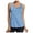 Blue, variant on AOMPMSDX Tank Tops For Women Workout Sports Running Mesh Yoga Training Army Green Sleeveless Basic Camisole Top L