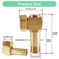 thumbnail image 3 of Hose Reel Replacement Parts, Garden Hose Adapter, Swivel Hose Reel Cart Connector, 4000 Brass Replacement Part Swivel Fittings, 3 of 7
