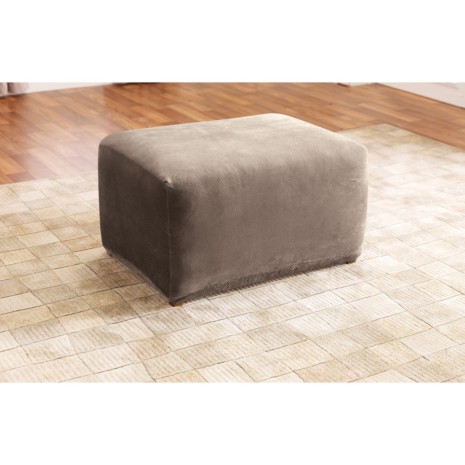 Sure Fit Stretch Pique Ottoman Slipcover
