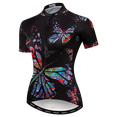 thumbnail image 5 of Weimostar 2024 - Maillot de ciclismo para mujer, manga corta, flores, ropa de ciclismo, camisetas de verano para bicicleta de montaña, camisetas deportivas de carreras para bicicleta, 5 of 5