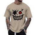 thumbnail image 2 of T Shirts for Men 2026 Summer Casual Short Sleeve Crewneck Ghost Face Graphic Tees Streetwear, 2 of 5
