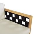 thumbnail image 4 of Christopher Knight Home Acacia Wood Outdoor 3 Seater Daybed with Teak Coffee Table, Light Gray Cushion+Black Rope, 4 of 17