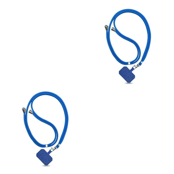 Sidaley Cordón para teléfono móvil, correa cruzada para el cuello, llaves colgantes ajustables, cuerda para cámara, mosquetón, accesorios Cielo azul 2piezas