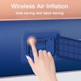 thumbnail image 4 of WINGOMART Auto Inflation Swimming Pool,Sun Resistant Inflatable swimming Pool Float Raft Removable Canopy for Outdoor Backyard Water Party- (210×150×68cm) 83X59X27in - BLUE, 4 of 10