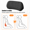 thumbnail image 3 of GEEKLiYun Car Lumbar Support Pillow, Memory Foam Back Cushion for Lower Back Support, Universal Driver Seat Pad for Car, Office Chair and Recliner, Black, 3 of 6