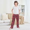 thumbnail image 6 of Red Black Leopard Pajama Pants Soft Lightweight Lounge Pants Bottoms Sleep Pants Warm Comfy, 6 of 9