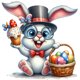 thumbnail image 1 of 5D DIY Kit Conejito Pascua Del Arte 30x30cm, 1 of 9