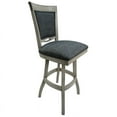 thumbnail image 2 of Home Square 34" Swivel Wood Extra Tall Bar Stool without Arms in Gray - Set of 2, 2 of 3