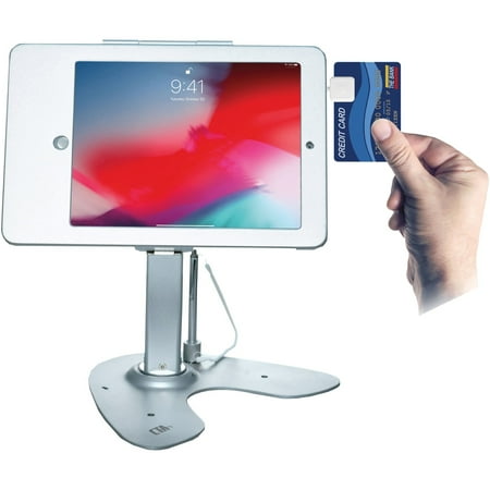 CTA - Security Kiosk Mount for Apple iPad Air iPad with Retina display (4th gen.) and iPad mini - Silver