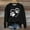 Black, variant on Womens Sweatshirts Fashion Dog Paw Element Print Hoodless Sweatshirt Fall Winter Long Sleeved Sweat Shirt Pullover Tops