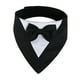 thumbnail image 3 of Pañuelo para perro, bufanda para cachorro, pañuelo triangular ajustable, babero para perro, collar de esmoquin para Acción de Gracias, perros pequeños Negro, 3 of 8