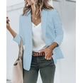 thumbnail image 2 of Blazers Jackets for Women Plus Size Business Casual Long Blazer Work Office Open Front Long Sleeve Cardigan Coats Tops, 2 of 10