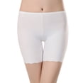 thumbnail image 4 of MDUKONU Women Seamless Safety Shorts Leggings Pants Underwear Shorts,Under Skirt Bottoms Wedding Daily Briefs Panties Size: XL White, 4 of 8
