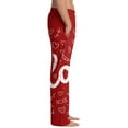 thumbnail image 3 of Fgvctg Valentine's Day Mens Pajamas Loungewear Sleepwear Wide Leg Pajama Heart Print High Waisted Pjs Pant Oversized Fall Spring Drawstring Lounge Pants with Pockets Pink S, 3 of 6