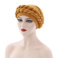 thumbnail image 2 of LEKODE Headwraps for Locs Turban Head Wraps for Women Turbantes Para Mujer Womens Hat for Women Men's Caps Headwraps for Women Orange One Size, 2 of 3