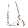 thumbnail image 5 of Elegant Bead Anklet Beach Jewelry Double Heart Chain for Foot Ankle Accessory, 5 of 5