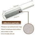 thumbnail image 2 of 2 Packs Pumice Cleaning Stone with Handle Pumice Stone for Toilet Bowl Cleaning Pumice Sticks for Cleaning Toilets, Bathtubs, Grills, Swimming Pools, Sinks, 2 of 8