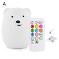 thumbnail image 1 of Bear Owl Shape LED Nursery Night Light Kids Baby Silicone Pat Color Change Lamp, 1 of 8