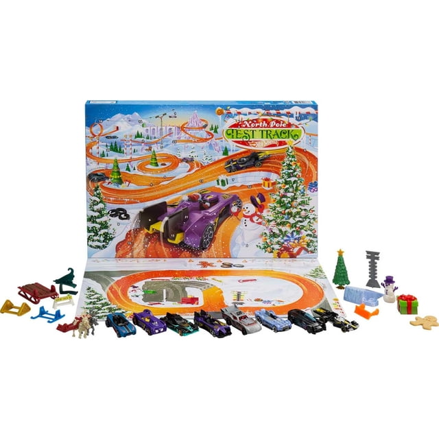 Calendario de Adviento Hot Wheels 2021 con 8 vehículos a escala 1:64