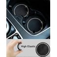 thumbnail image 3 of 4pcs Car Coaster,2.75 Inch Silicone Non-Slip Crystal,Car Interior Accessories,GM(Light Pink), 3 of 5