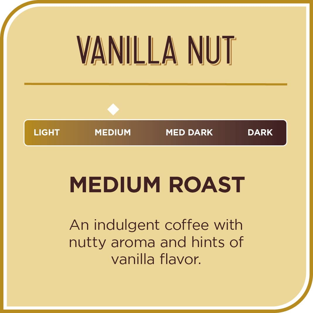 Don Francisco's Vanilla Nut Medium Roast Coffee - 100 K Cups for Keurig Brewers - Flavored 100% Arabica Single-Serve Pods - Recyclable through TerraCycle